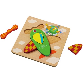 木製パズル ひこうき アーテック