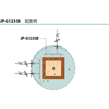駐輪パイプ スチール製 自転車・バイク盗難防止用 二台駐輪用 先付タイプ カネソウ