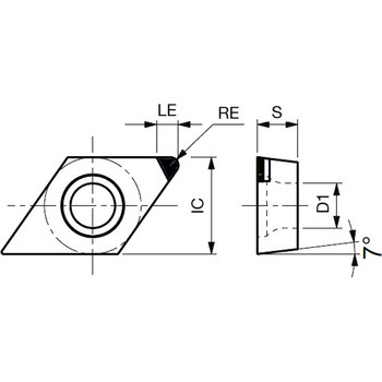 チップ DCGW-DIA - タンガロイ