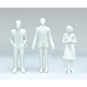 ジオラマ模型 人物(塗装無) 1/50 10個組 - アーテック