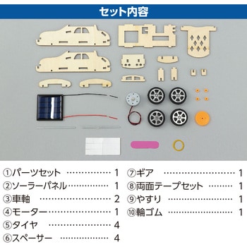 木製ソーラーカー組立キット アーテック