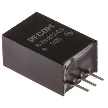 R-78HB12-0.5 Recom XCb`OM[^ RECOM R-78HB-0.5(L)V[Y DC12V 6W 500mA 8.5mms17.5mm 1Zbg(42) 48422509