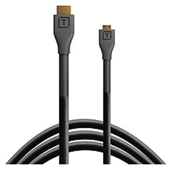 H2D15-BLK 4.6m テザープロ HDMI マイクロ to HDMI 2.0  ブラック [HDMI⇔MicroHDMI /スタンダードタイプ /イーサネット対応] - Tether Tools