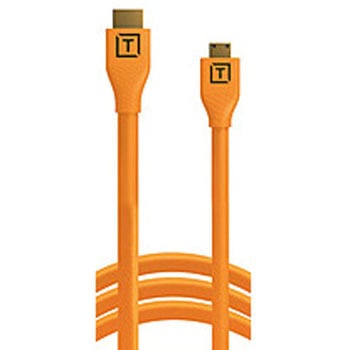 H2C15-ORG 4.6m テザープロ HDMI ミニ to HDMI 2.0  オレンジ [HDMI⇔miniHDMI /スタンダードタイプ /イーサネット対応] Tether Tools