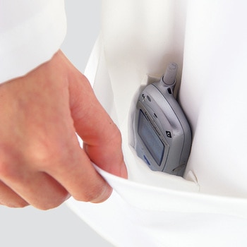 レディス診察衣W型 長袖 265-90 - KAZEN