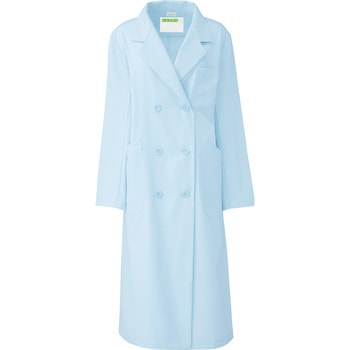 レディス診察衣W型 長袖 265-91 - KAZEN