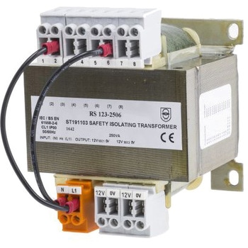 123-2506 RS PRO DINレール/パネル取り付けトランス RS PRO 48489194