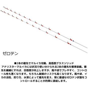 アナリスター マルイカ 継数2本 全長1.6m仕舞111cm