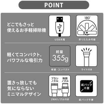 コードレスハンディクリーナー NAKAGAMI