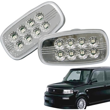 トヨタ 30系 bB(NCP30～35)　流れるウインカー シーケンシャル LEDサイドマーカー　新品左右セット クリアータイプ クリスタルアイ