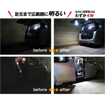 12V/24V車兼用 スーパースリムフラットパネルLEDライト 汎用 面発光LED ルームランプ ラゲッジランプ 作業灯 トラック カーゴランプ 室内照明 ホワイト クリスタルアイ