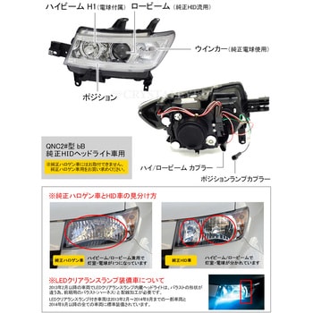S149CR 20系 QNC bB LEDライトバープロジェクターヘッドライト 純正HID ...