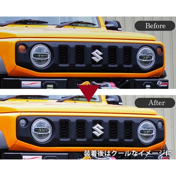 JB64W ジムニー/JB74W シエラ ファイバーLEDフロントシーケンシャルウインカー クリアー クリスタルアイ