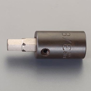 (1/2”DR)インパクトHexビットソケットセット(インチ) - エスコ