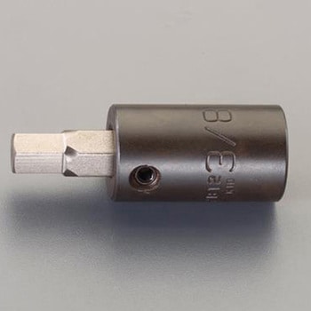 (1/2”DR)インパクトHexビットソケットセット(インチ) - エスコ