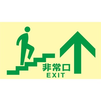 [高輝度蓄光式]避難口標識 エスコ