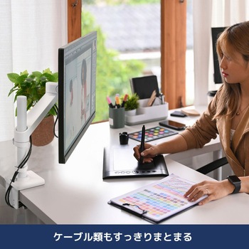 エルゴトロン NX モニターアーム ホワイト 34インチ(8kg)まで VESA規格対応 ERGOTRON(エルゴトロン)
