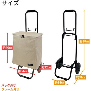 ショッピングカート バッグインバッグ付き 保温 保冷 26L COCORO