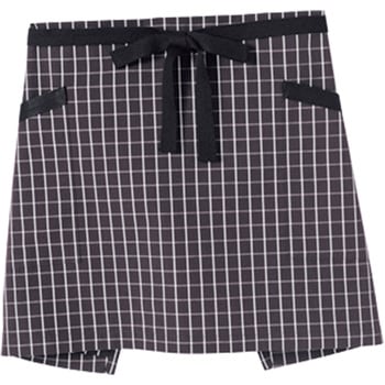 チェック柄ショートエプロン FK7125 - ボンマックス