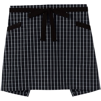 チェック柄ショートエプロン FK7125 - ボンマックス