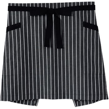 ストライプ柄ショートエプロン FK7126 - ボンマックス