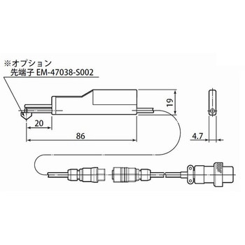 RONDCOM71C/72A/75GB/R76A用薄型検出器 東京精密