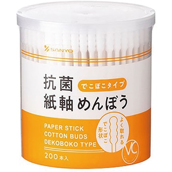 VC20でこぼこ抗菌紙軸めんぼう200本 - 山洋