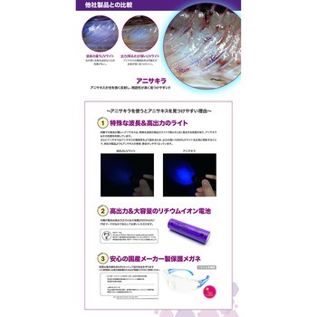 高性能アニサキス視認ライト アニサキラ - インテリムジャパン