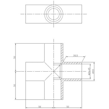 塩ビ製クロスチーズ 東栄管機