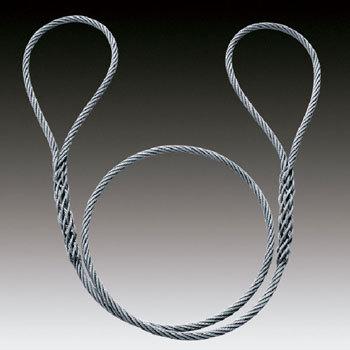 柔ワイヤロープ両アイ編込み加工(籠差し) 東京製綱 ワイヤーロープ 