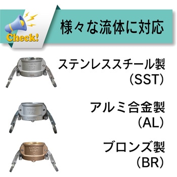 カムロック カプラー(安全ロック付き) ダストキャップ ポリプロピレン PP[634-BL] TOYOX(トヨックス)