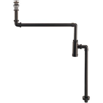 丸鉢つき縦型ボトルトラップ ブラック カクダイ