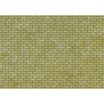 ジオラマタックシート レンガ カーキ 1/12 5枚組 アーテック
