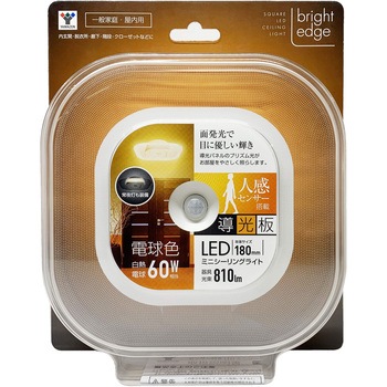 DMLC-S60L �����p�l�� LED�~�j�V�[�����O���C�g YAMAZEN(�R�P) ���F�w��80�ȏ�Ra ����d��8W �F���x5000K 48668684