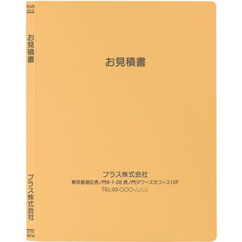 【名入れ】オリジナル フラットファイル (A4 無地デザイン) プラス(文具)