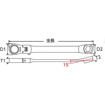 フレックスメガネギアレンチ Pro-Auto