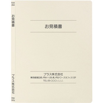 【名入れ】オリジナル フラットファイル (A4 表紙裏表紙上下線デザイン) PLUS(プラス)[文具]