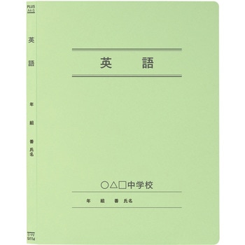 【名入れ】オリジナル フラットファイル (A4 年組番氏名デザイン) プラス(文具)