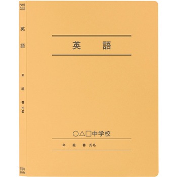 【名入れ】オリジナル フラットファイル (A4 年組番氏名デザイン) プラス(文具)
