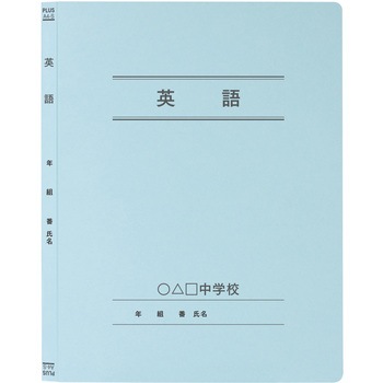 【名入れ】オリジナル フラットファイル (A4 年組番氏名デザイン) プラス(文具)