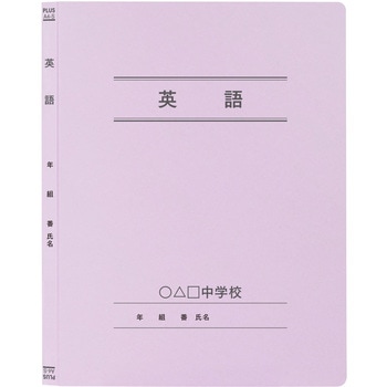 【名入れ】オリジナル フラットファイル (A4 年組番氏名デザイン) プラス(文具)