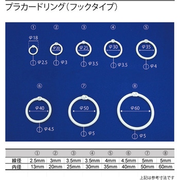 フックリング 50個パック メイワパーツ 丸リンク 【通販モノタロウ】