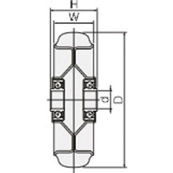 車輪(スチールホイル製ゴム(ベアリング入)) 東正車輛