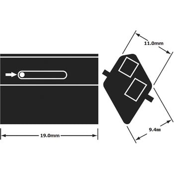 安心の販売 ロック止玉掛けワイヤー 18mm×9.4m - DIY・工具