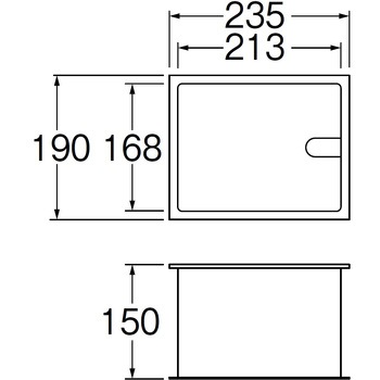 散水栓ボックス(床面用) SANEI