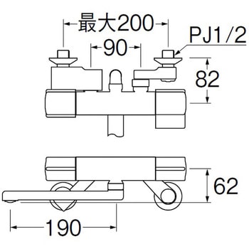 サーモシャワー混合栓 SANEI