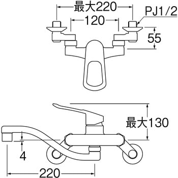 K17CEAK-13 シングル混合栓 1個 SANEI 【通販サイトMonotaRO】