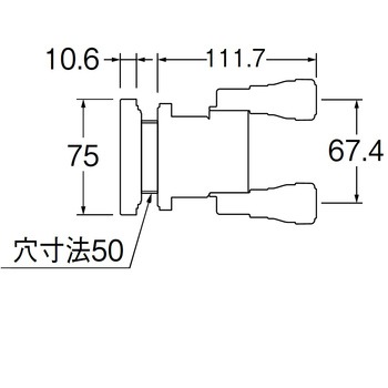 一口循環接続金具 SANEI
