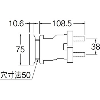 一口循環接続金具 SANEI