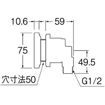 T412-50-13 一口循環接続金具 SANEI 呼び径13 - 【通販モノタロウ】